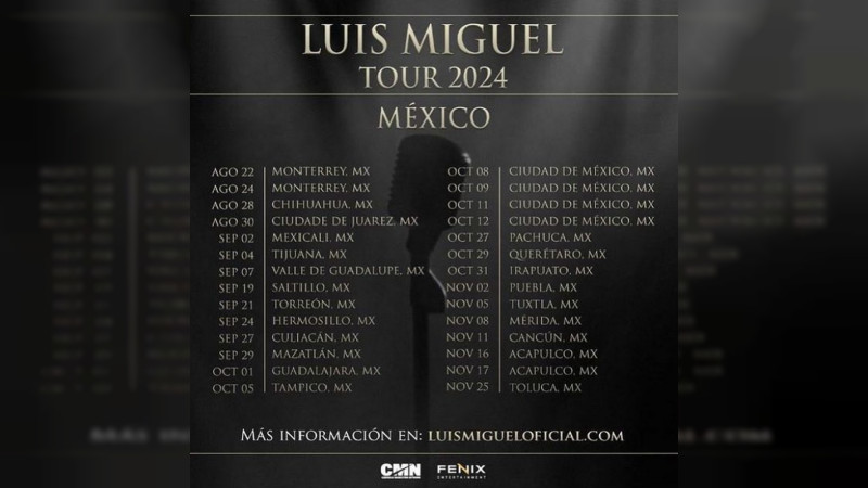 Luis Miguel anuncia nueva gira en México en el año 2024 