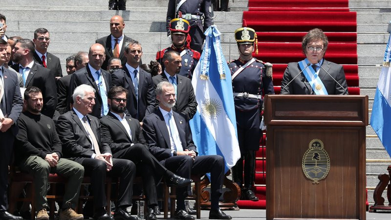 Javier Milei toma protesta como presidente de Argentina 
