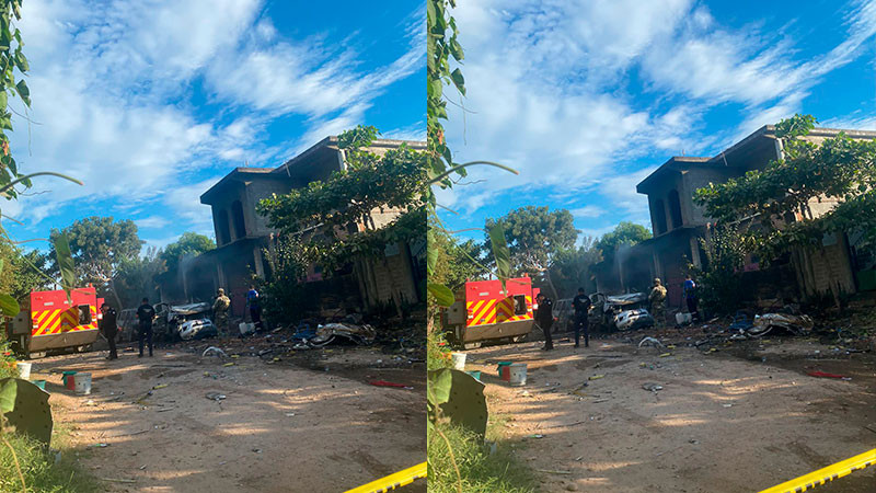 En Lázaro Cárdenas, Michoacán explota camioneta cargada con pirotecnia; hay un muerto y dos heridos 