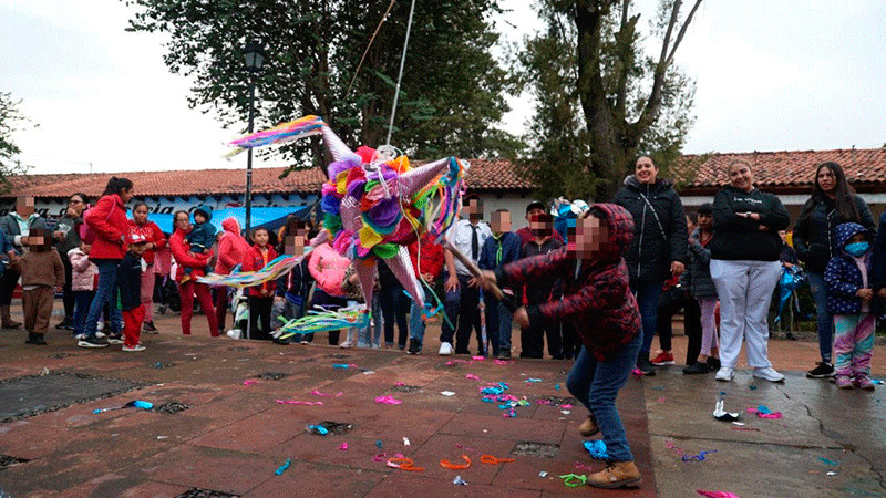 Santiago Undameo se llena de fiesta con Posada Navideña