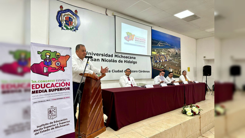 Arranca primer Congreso Estatal de Educación Media Superior en Lázaro Cárdenas, Michoacán