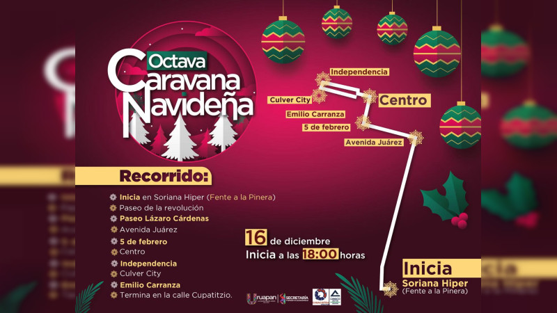 Nacho Campos invita a disfrutar la Caravana Navideña 2023 en Uruapan 