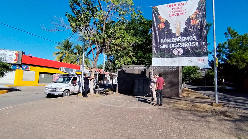 Apatzingán lanza campaña para prevenir disparos al aire durante las fiestas de fin de año