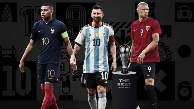 Messi, Mbappé y Haaland, finalistas en el premio The Best 2023 
