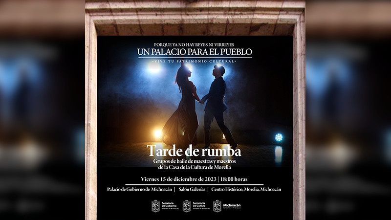 Organiza Secum tarde de rumba en Palacio de Gobierno 