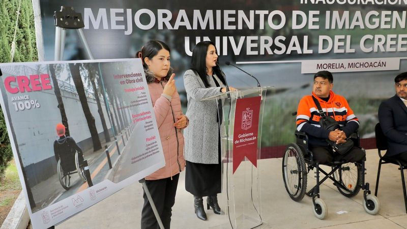 Inaugura Sedum obras de mejoramiento urbano del CREE en Morelia, Michoacán 