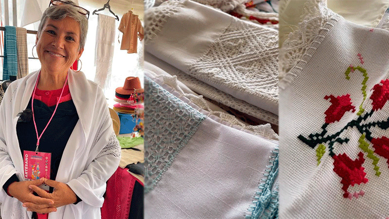Luzma, la artesana michoacana que borda recuerdos, tradición y cultura 