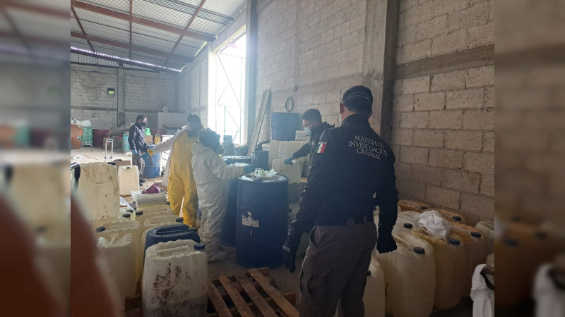 FGR asegura laboratorio clandestino en Tlaxcala