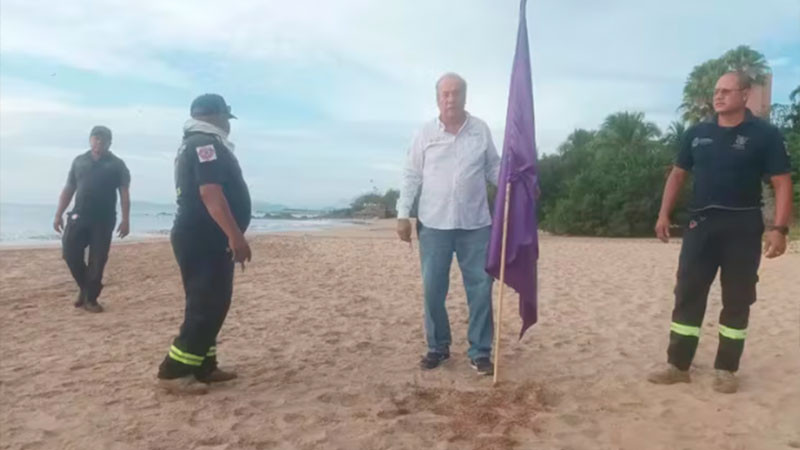 Cierran Playa Quieta de Ixtapa tras muerte de turista por ataque de tiburón 