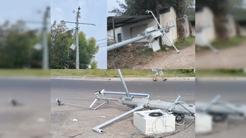Crimen destroza 10 postes con cámaras del C5 en Chapala, Jalisco: Los acababan de instalar 