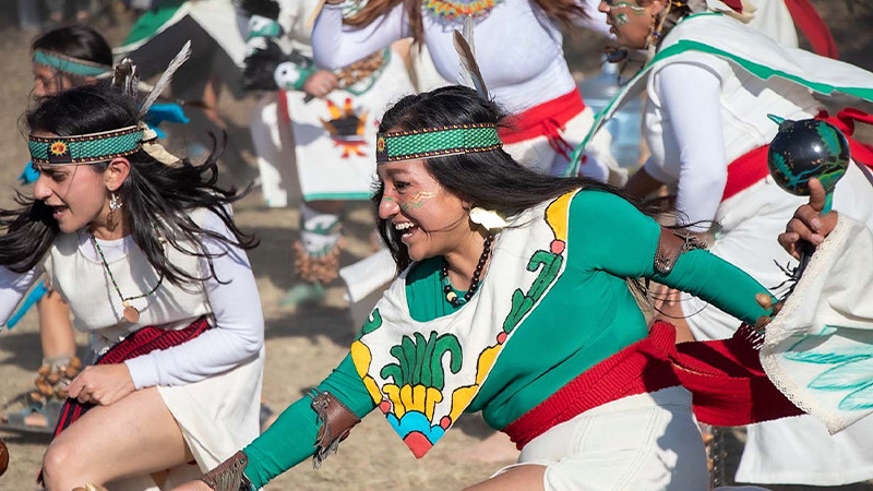 Celebra agrupación Coyoltin Ayacaxtli 9 años de su ritual prehispánico