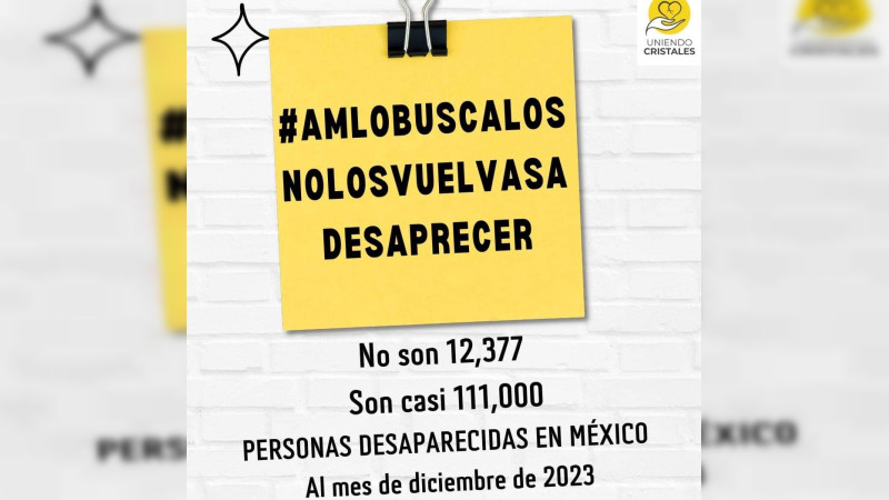 Colectivos de Querétaro piden censo real de número de desaparecidos 