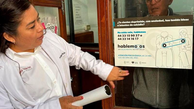 Promueven autoridades de la SSM línea telefónica para atender salud mental