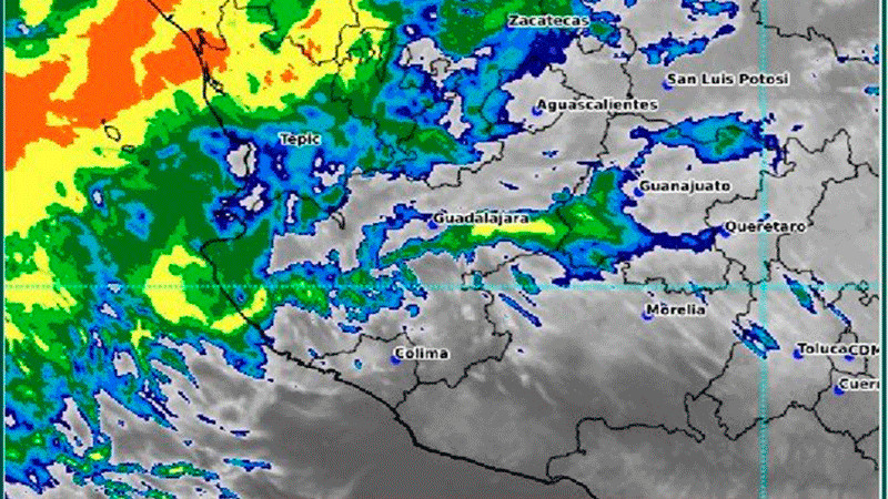 Se prevén lluvias y chubascos en Michoacán durante las próximas horas 