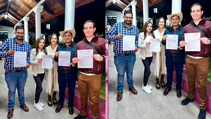 Integrantes del Movimiento Independiente del Sombrero, se registran para contender por cargos públicos en Uruapan  