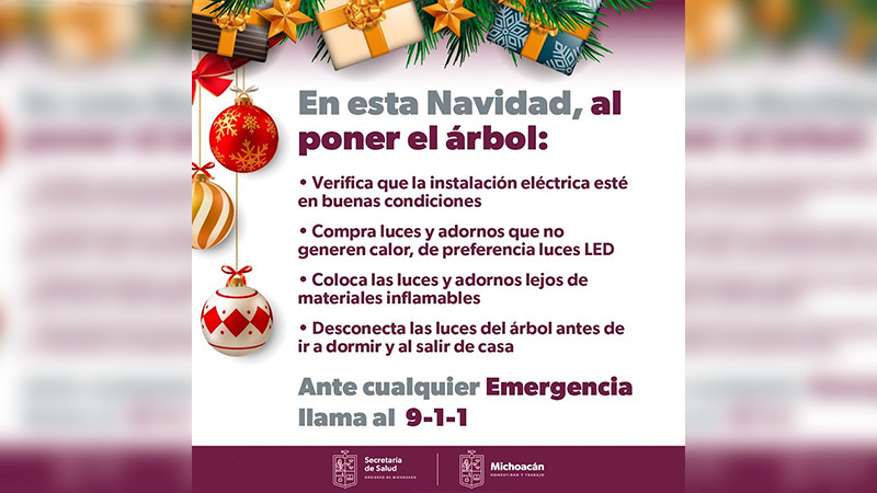 Prevén incendios en el hogar esta temporada con éstas recomendaciones de la Salud Michoacán 