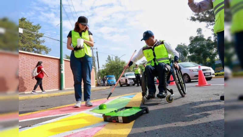 Sedum rehabilita cruces seguros en Morelia para prevenir accidentes viales
