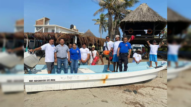 Realizan en Lázaro Cárdenas, Michoacán, simulacro de atención oportuna en playa