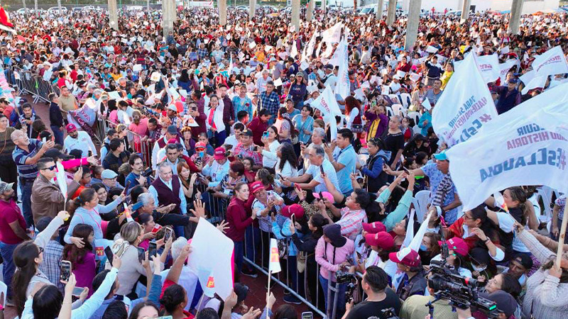 Claudia Sheinbaum concluye una semana más de precampaña junto a poco más de 60 mil personas 