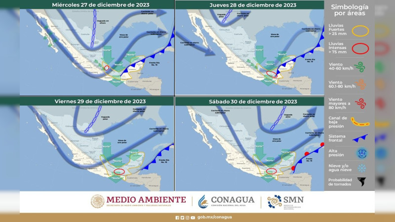 Lluvias fuertes y bajas temperaturas en las próximas horas, PC pide tomar precauciones 