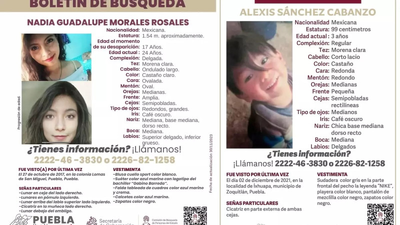 Interpol activa Fichas Amarillas para localizar a dos menores desaparecidos en Puebla 