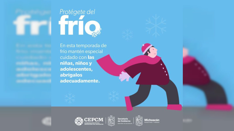 Pronostican heladas en Michoacán durante las próximas horas