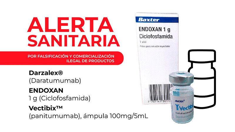 Cofepris alerta sobre falsificación y comercio ilegal de fármacos oncológico 