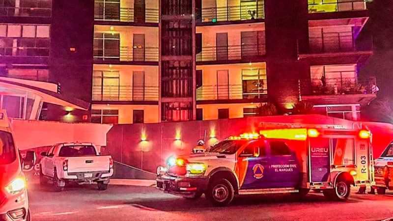 En Querétaro, se desploma elevador con seis personas a bordo 