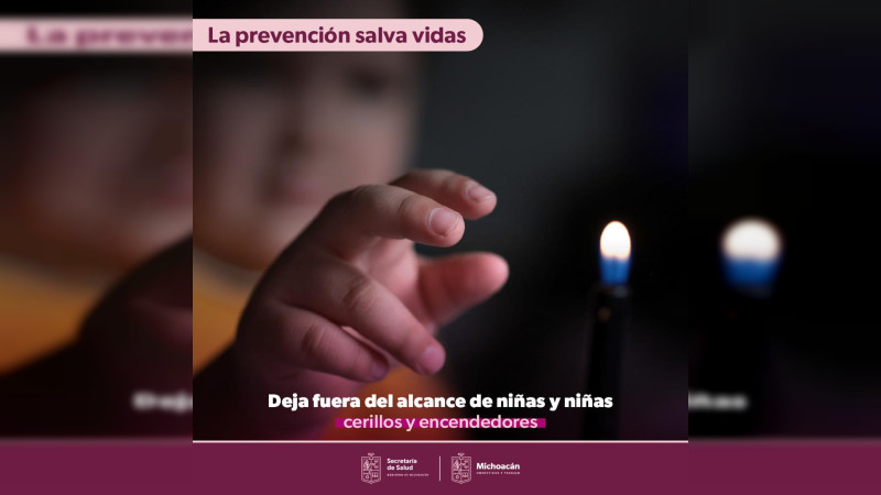 SSM exhorta a prevenir quemaduras en menores de edad 