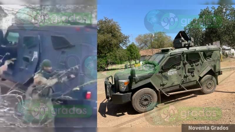 Cártel en Michoacán adquiere camión blindado Sandcat, usado por Ejército y policías para combatir el crimen 