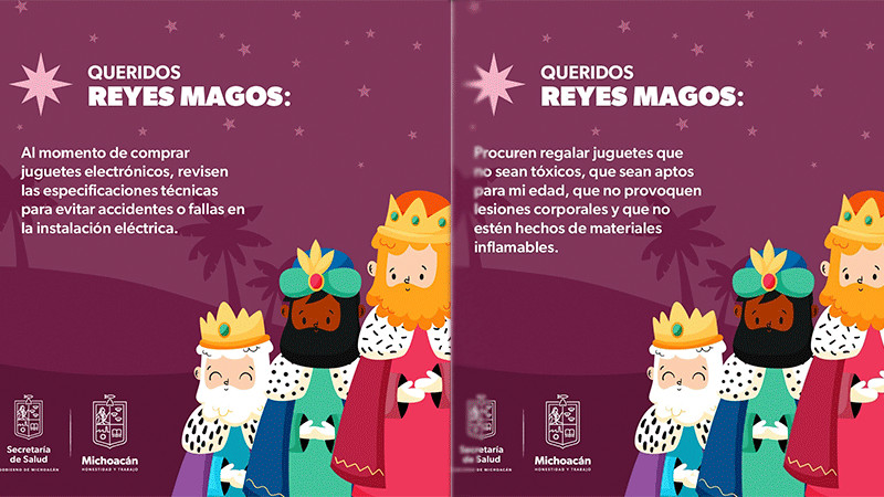 SSM invita a los Reyes Magos a regalar juguetes seguros para los menores