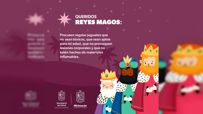 SSM invita a los Reyes Magos a regalar juguetes seguros para los menores