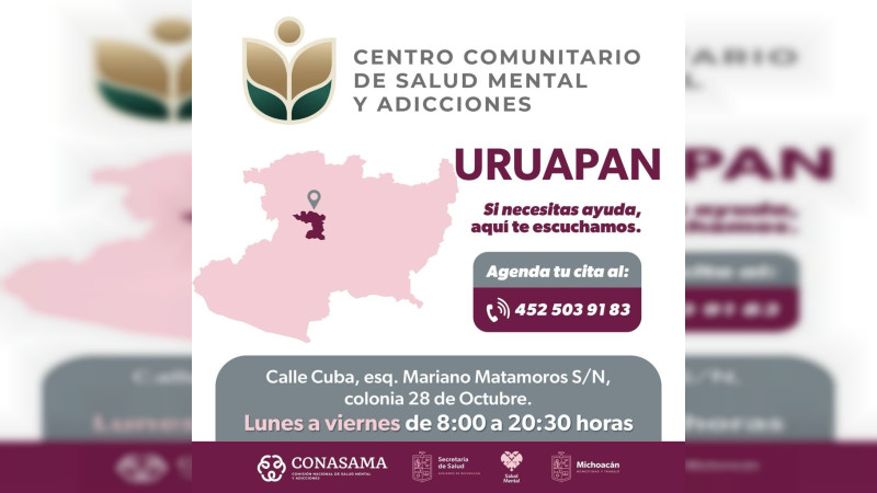 Atención psicológica oportuna previene adicciones en jóvenes: SSM