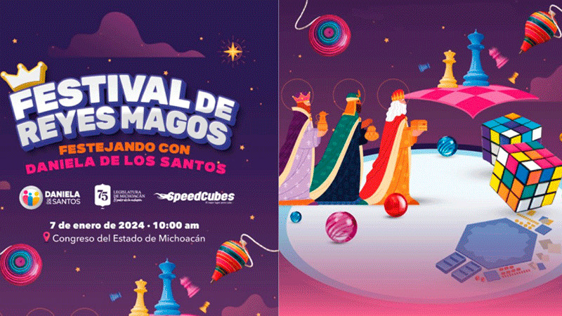 "Festival de Reyes Magos con Daniela De Los Santos: Diversión y Competencia para Niños y Jóvenes"