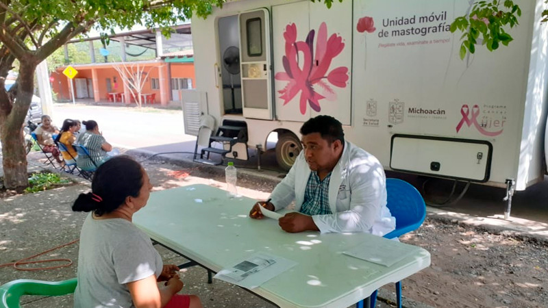 SSM realizará mastografías gratuitas en 6 municipios de Michoacán