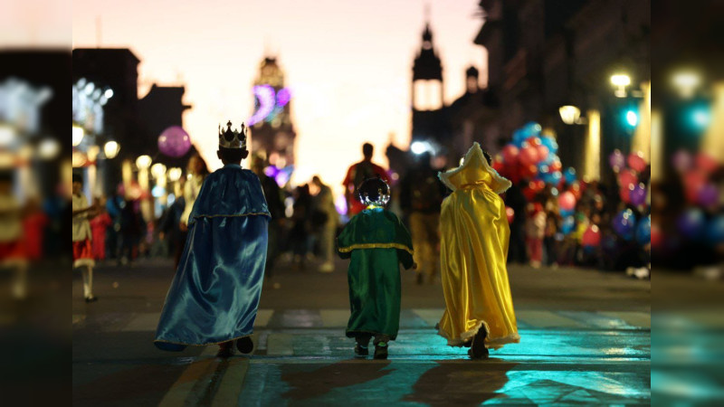 Reyes Magos hacen brillar la ilusión de miles de niñas y niños de Morelia