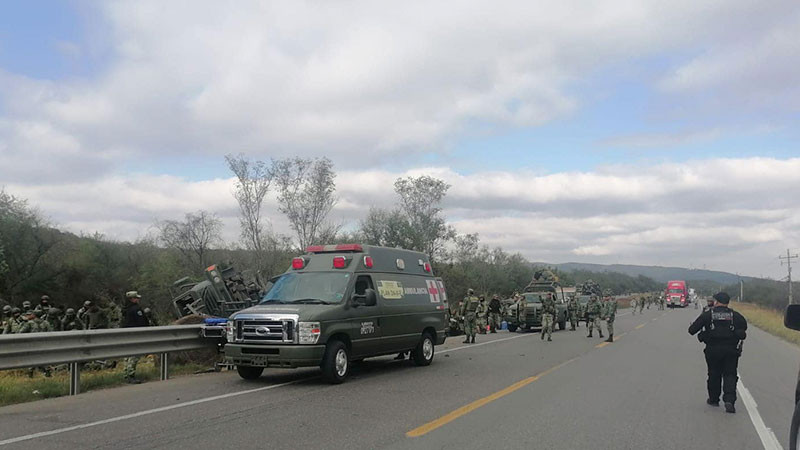Vuelca camión de Sedena en Tamaulipas: reportan 28 lesionados 