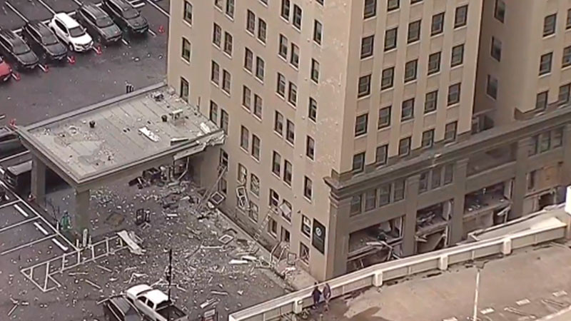 Reportan varios heridos tras explosión en un hotel de Texas 