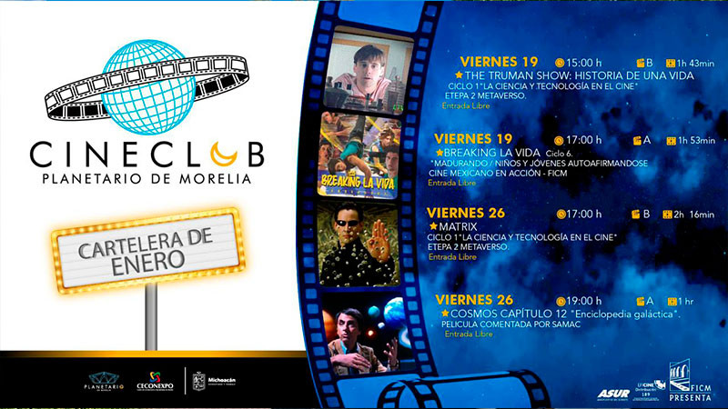 Disfruta de la ciencia y astronomía en el Cine Club del Planetario de Morelia 