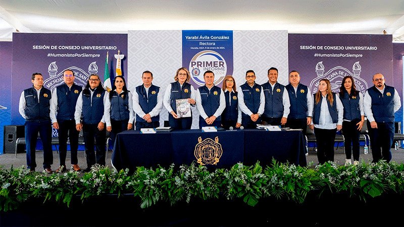 En la Universidad Michoacana nada nos detiene, afirma rectora en su Primer Informe 