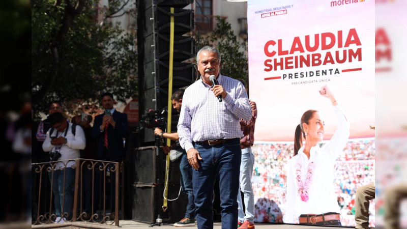 “La presencia de Claudia Sheinbaum nos honra a todo Michoacán”: Raúl Morón 