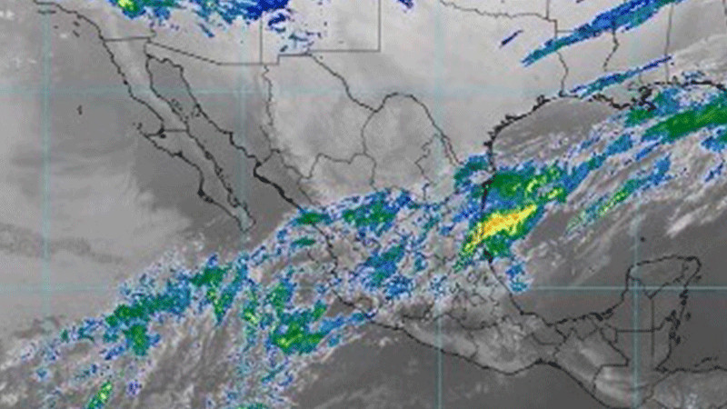 Se pronostican, para las próximas horas, lluvias fuertes en Chiapas, Oaxaca, Tabasco y el sur de Veracruz 