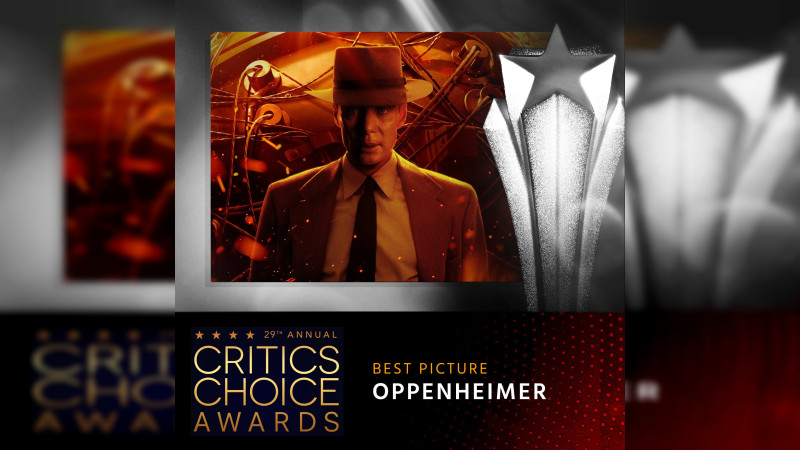 “Oppenheimer” gana a mejor película en los Critics Choice Awards 