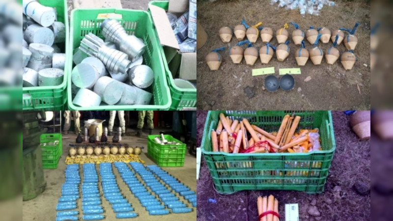 Aseguramiento de fábrica de explosivos revela devastador poder de guerra de cárteles en Michoacán 