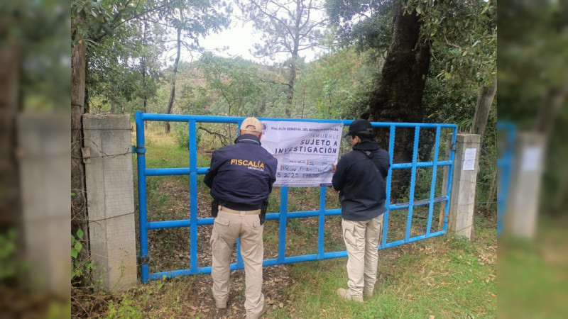En 2023, la FGE aseguró 44 predios relacionados con delitos ambientales en Michoacán 