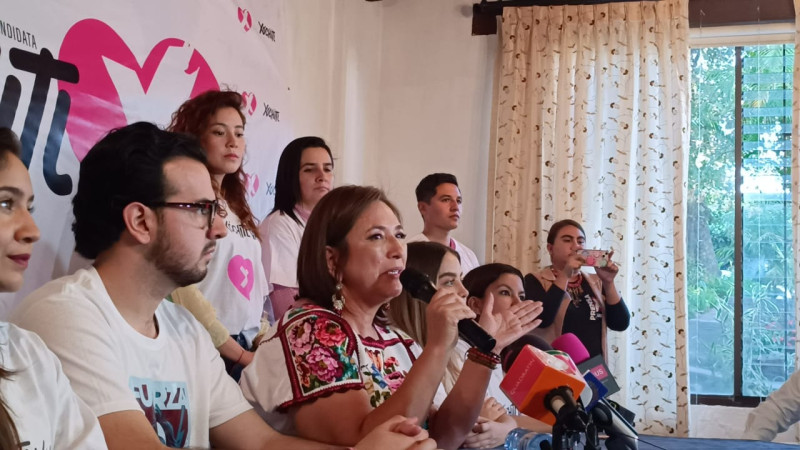 Soy precandidata ciudadana: Xóchitl Gálvez, en su visita a Uruapan, Michoacán 