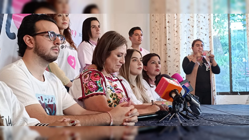 Soy precandidata ciudadana: Xóchitl Gálvez, en su visita a Uruapan, Michoacán 