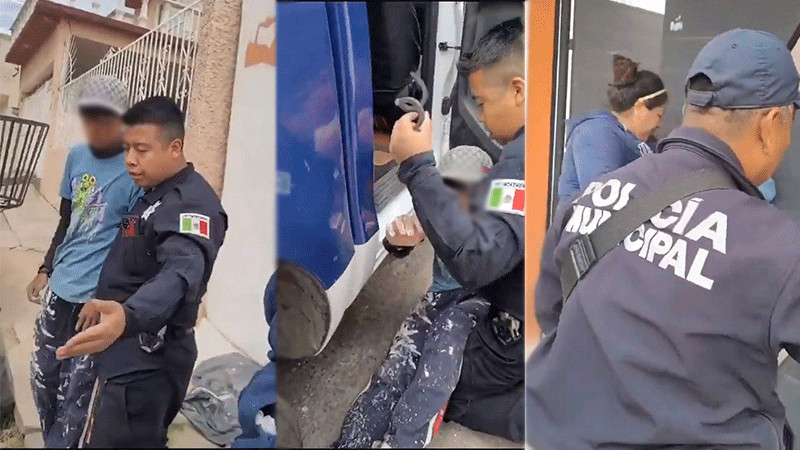 Graban a policías sometiendo a menor de edad en Naucalpan; oficiales ya son investigados 