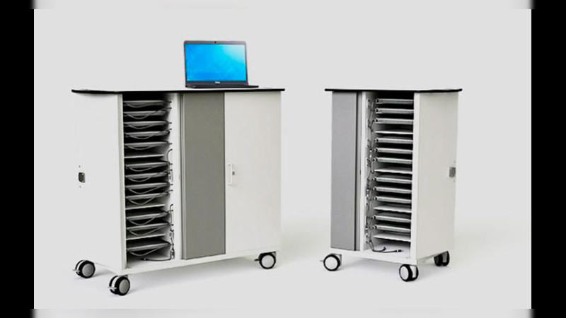 Bedolla promete que este 2024 se equipará a secundarias con carritos inteligentes Chromebooks 