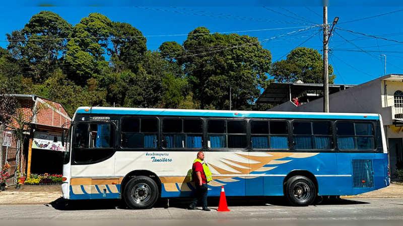 Inician operativos de regulación para el transporte público michoacano  